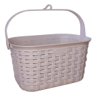Корзина для прищепок под ротанг 2,9 л пудра