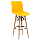Стілець барний Tilia Laser-V ніжки букові жовтий