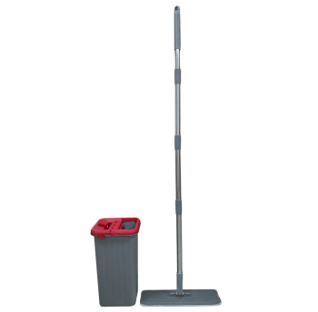 Набір для прибирання Planet Tablet Mop Midi 4 л сіро-червоний