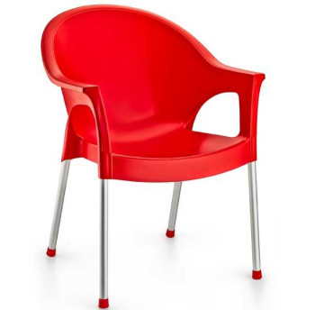 Крісло Irak Plastik Bergama червоний