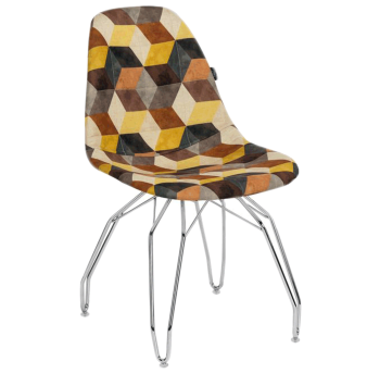 Стул Tilia Eos-M сиденье с тканью, ножки металлические хромированные SIESTA 301