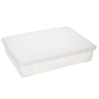 Контейнер для хранения вещей с крышкой 45л прозрачный