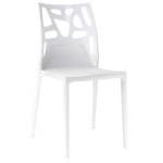 Стілець Papatya Ego-Rock біле сидіння, верх білий Стілець Papatya Ego-Rock біле сидіння, верх білий
