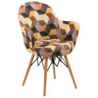 Кресло Tilia Gora-V ножки буковые, сиденье с тканью SIESTA 301