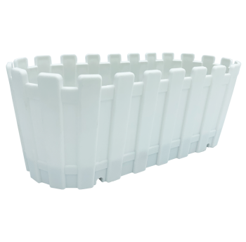 Горшок для цветов балконный Akasya 3 л белый