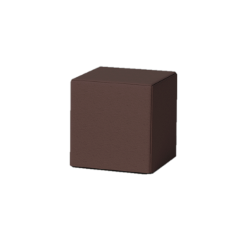Пуф Papatya Aura квадратный 45x45 см (Batyline Eden) тёмный шоколад 50740