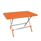 Стол складной Irak Plastik Omega 70x115 оранжевый