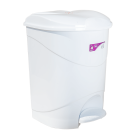 Ведро для мусора с педалью Irak Plastik Bella №1 12л белое