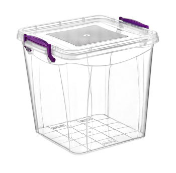 Контейнер на защелках глубокий 7,7 л прозрачный