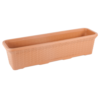 Горшок для цветов балконный Wire 16,5 л терракотовый