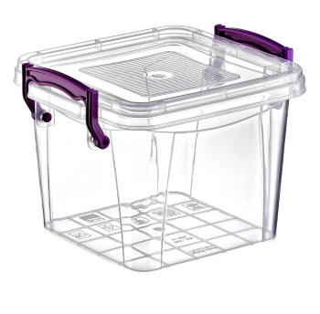 Контейнер на засувках глибокий 0,55 л прозорий