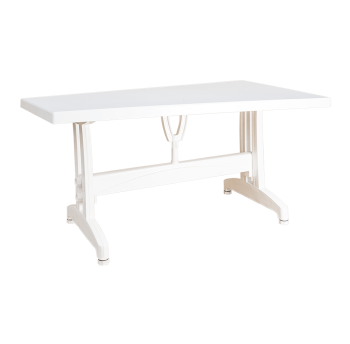Стол прямоугольный Irak Plastik 80x140 белый
