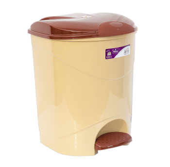 Відро для сміття з педаллю Irak Plastik Bella №1 12л бежеве