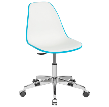 Стул офисный Tilia Eos-Office бирюзовый - белая слоновая кость