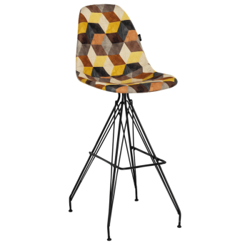 Стул барный Tilia Eos-X сиденье с тканью, ножки металлические крашеные SIESTA 301