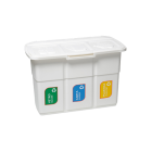 Бак для сортування сміття 75 л Ecopat Deahome білий