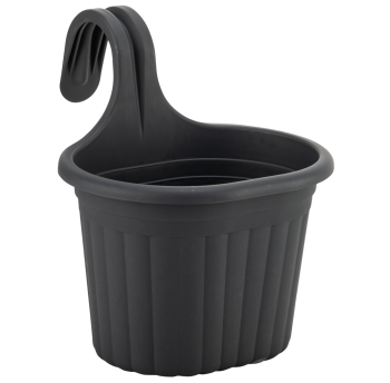 Горшок для цветов балконный подвесной Camellia 3 л антрацитовый
