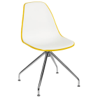 Стілець Tilia Eos-Z ніжки металеві жовтий - біла слонова кістка