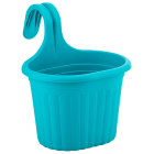 Горщик для квітів балконний підвісний Camellia 3 л бірюзовий