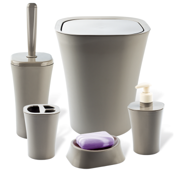 Набор для ванной комнаты Planet Papillon 5 предметов латте