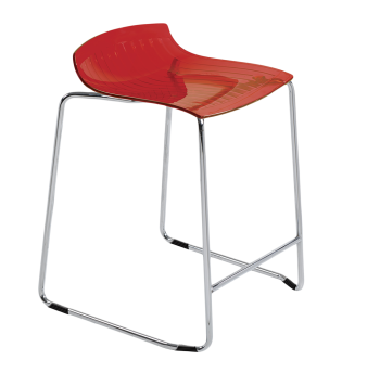 Стілець барний Papatya X-Treme Sled червоний