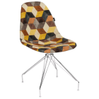 Стул Tilia Eos-X сиденье с тканью, ножки металлические хромированные SIESTA 301