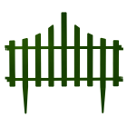 Набор ограждение для газона "Заборчик" (4в1) зеленый