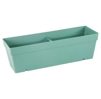 Горшок для цветов балконный Yali 10,8 л зеленый