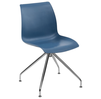 Стул Tilia Lazer-Z ножки хромированные синий джинс