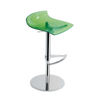 Стул барный Papatya X-Treme B прозрачно-зеленый