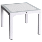 Стіл квадратний Irak Plastik Comfort 90x90 під ротанг білий