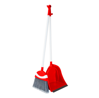 Метла с совком Irak Plastik Polo красная