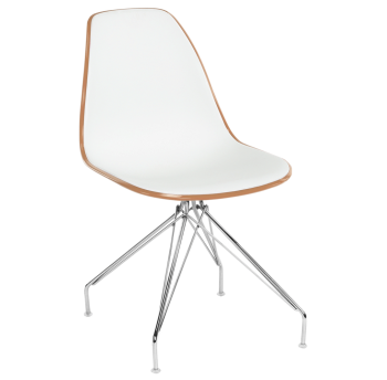 Стул Tilia Eos-X ножки металлические хромированные светло-коричневый - белая слоновая кость