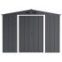 Сарай металлический ECO 262x241x191 см серый с белым