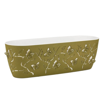 Горшок для цветов балконный 3D 7,3 л тёмно-зелёный