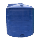 Ємність для зберігання води та рідких добрив 5000 л вертикальна дві горловини синя