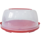 Тортовница d28,5 см красная