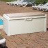 Сундук пластиковый Santorini Plus 550 л коричневый с подушкой Toomax