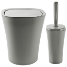 Набір для ванної кімнати Planet Papillon 2 предмета сірий