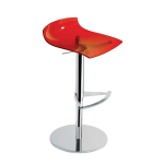 Стул барный Papatya X-Treme B прозрачно-красный