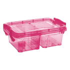 Контейнер на защелках двойной 0,5 л красный