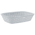 Хлебная корзина под ротанг серая