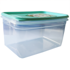 Контейнер Flexy Box прямокутний 1,3 л прозорий кришка бірюзова Irak Plastik