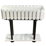 Горщик для квітів балконний з підставкою на ніжках Akasya 11 л білий Горщик для квітів балконний з підставкою на ніжках Akasya 11 л білий