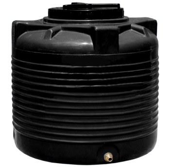 Емкость 200 л вертикальная двухслойная черная