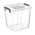 Контейнер на защелках глубокий 7,7 л прозрачный