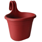 Горщик для квітів балконний підвісний Camellia 3 л червоний