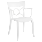 Крісло Papatya Opera-K сидіння біле, верх білий