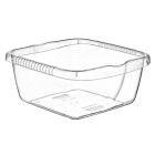 Таз квадратний 15 л прозорий