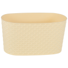 Горщик для квітів балконний з дренажем Kapadokya 4,7 л світло-жовтий Горщик для квітів балконний з дренажем Kapadokya 4,7 л світло-жовтий